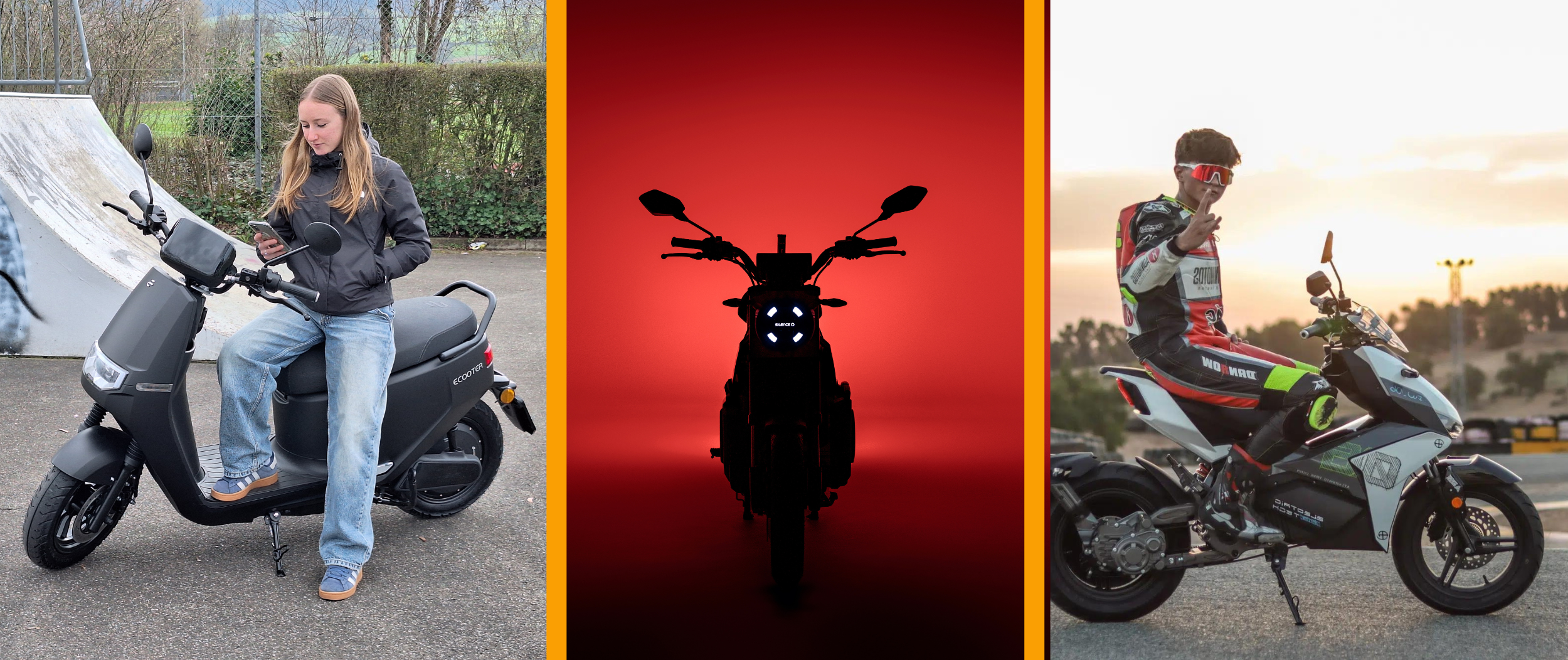 Bannière Types de scooters électriques Escooter